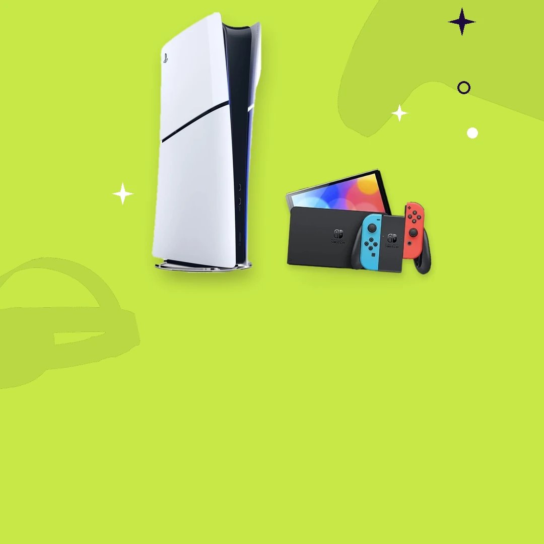 Kiralık PlayStation 5 Slim ve Nintendo Switch OLED oyun konsolları