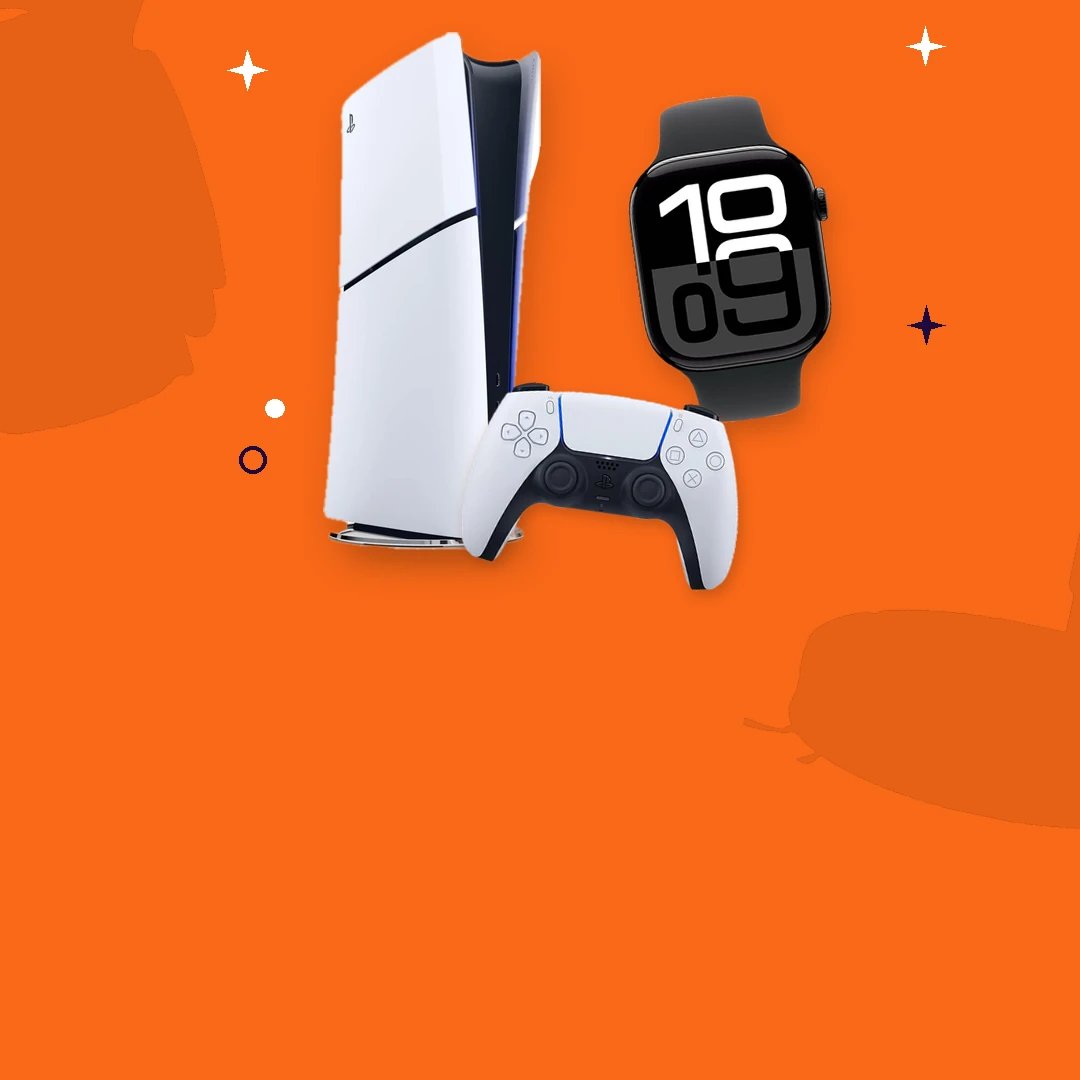 Satın alınabilir PlayStation 5 Slim, DualSense oyun kolu ve Apple Watch